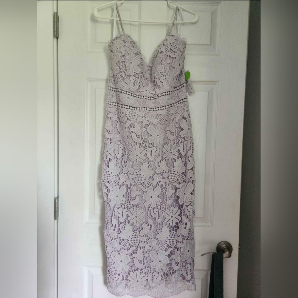 Purple Crochet Dress